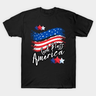 4th of July God Bless America // T-shirt Lifestyle T-Shirt